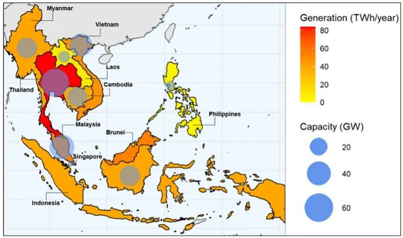 Analýza a vyhlídky plovoucího fotovoltaického trhu v 10 zemích ASEAN